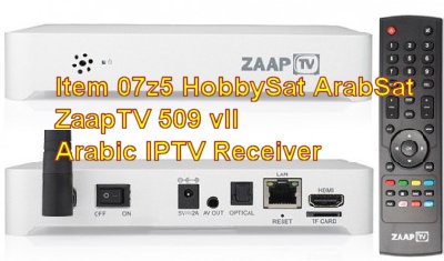ZaapTV 509 II Arabic IPTV Media Box.